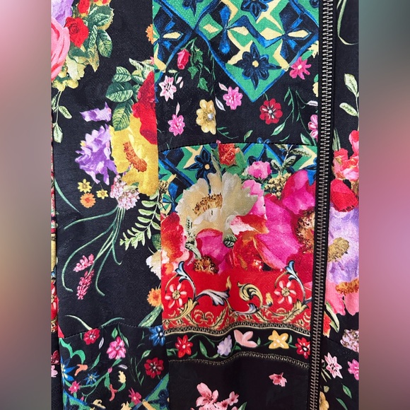 ALICE and OLIVIA Lila Oversized Patchwork Bomber Jacket - Picture 8 of 16